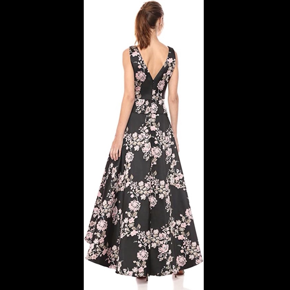 ML Monique Lhuillier Jacquard High Low Dress - Picture 2 of 6
